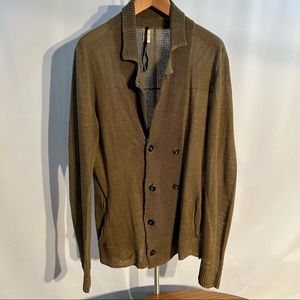 Mens light knit cardigan by Diesel Black Gold. Size (L)